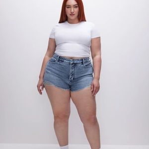 GOOD AMERICAN BOMBSHELL SHORTS - INDIGO301